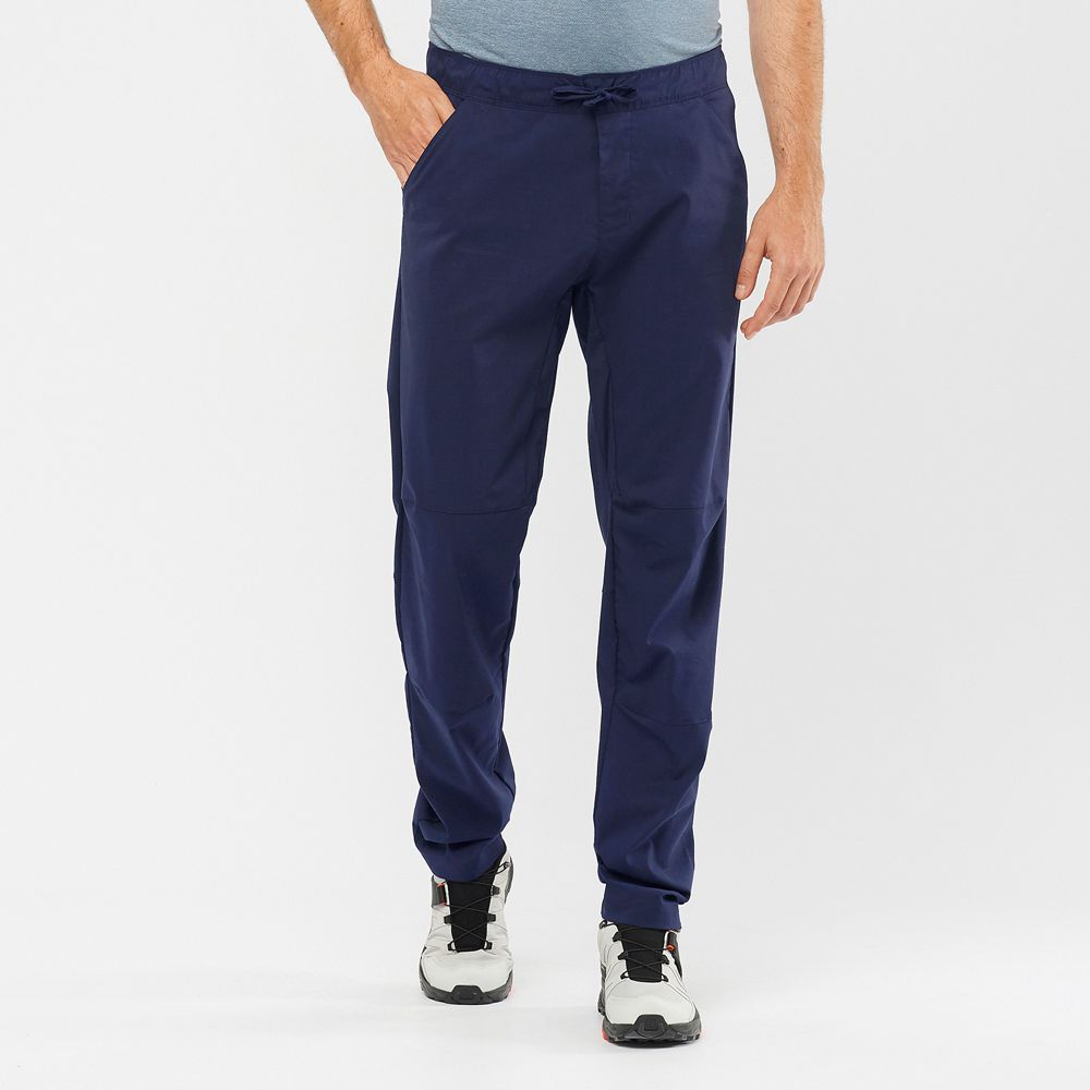 Pantalones Salomon Hombre Azul Marino - Salomon Argentina OUTRACK TAPERED,617350-BZK